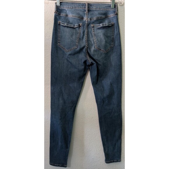 Banana Republic Jeans Womans 28x28 Blue Denim Pants High Rise Skinny (954) - Picture 2 of 4